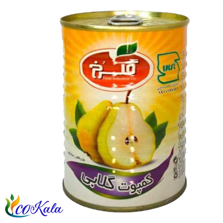 کمپوت گلابی گلرخ 370 گرم