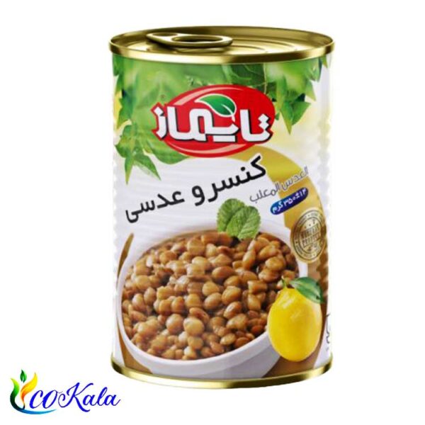 کنسرو عدسی تایماز 350 گرمی