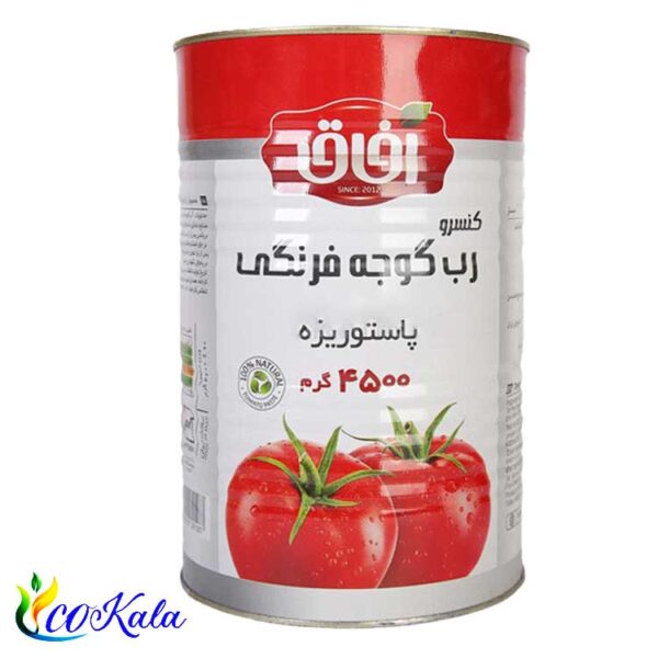 کنسرو رب گوجه فرنگی آفاق 4و نیم کیلوگرمی