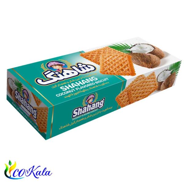 بیسکوییت پذیرایی نارگیل با تزئین شکر شاهنگ 700 گرم