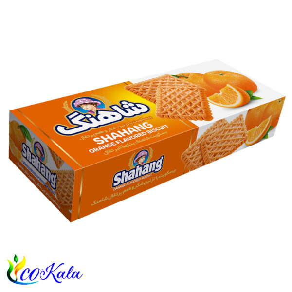 بیسکوییت پذیرایی پرتقال با تزئین شکر شاهنگ 700 گرم