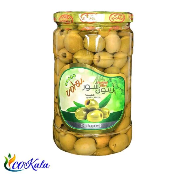 زیتون با هسته بهرامی 750 گرم