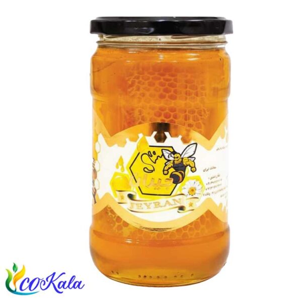 عسل مخصوص شیشه ای موم دار جیران