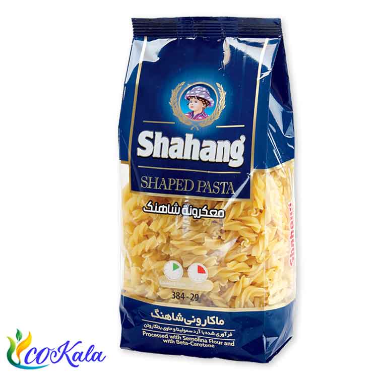 ماکارونی شکلی (فرم پیچ) شاهنگ 400 گرم