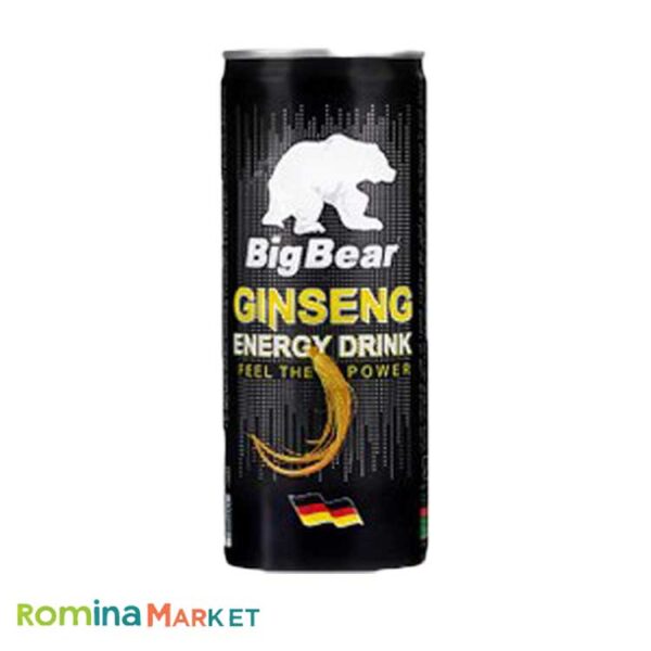 نوشیدنی انرژی زا بیگ بیر (big bear) طعم جنسینگ